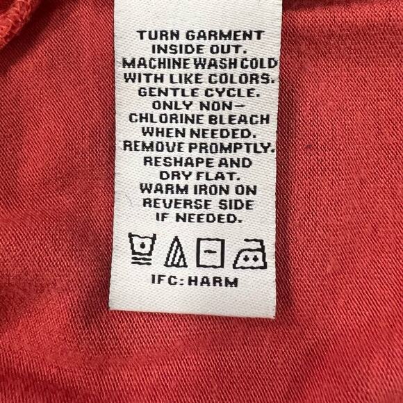 RXB Lace Overlay Blouse, Short Sleeve, Relaxed Fit, Spiced Coral, size Medium - Picture 8 of 9